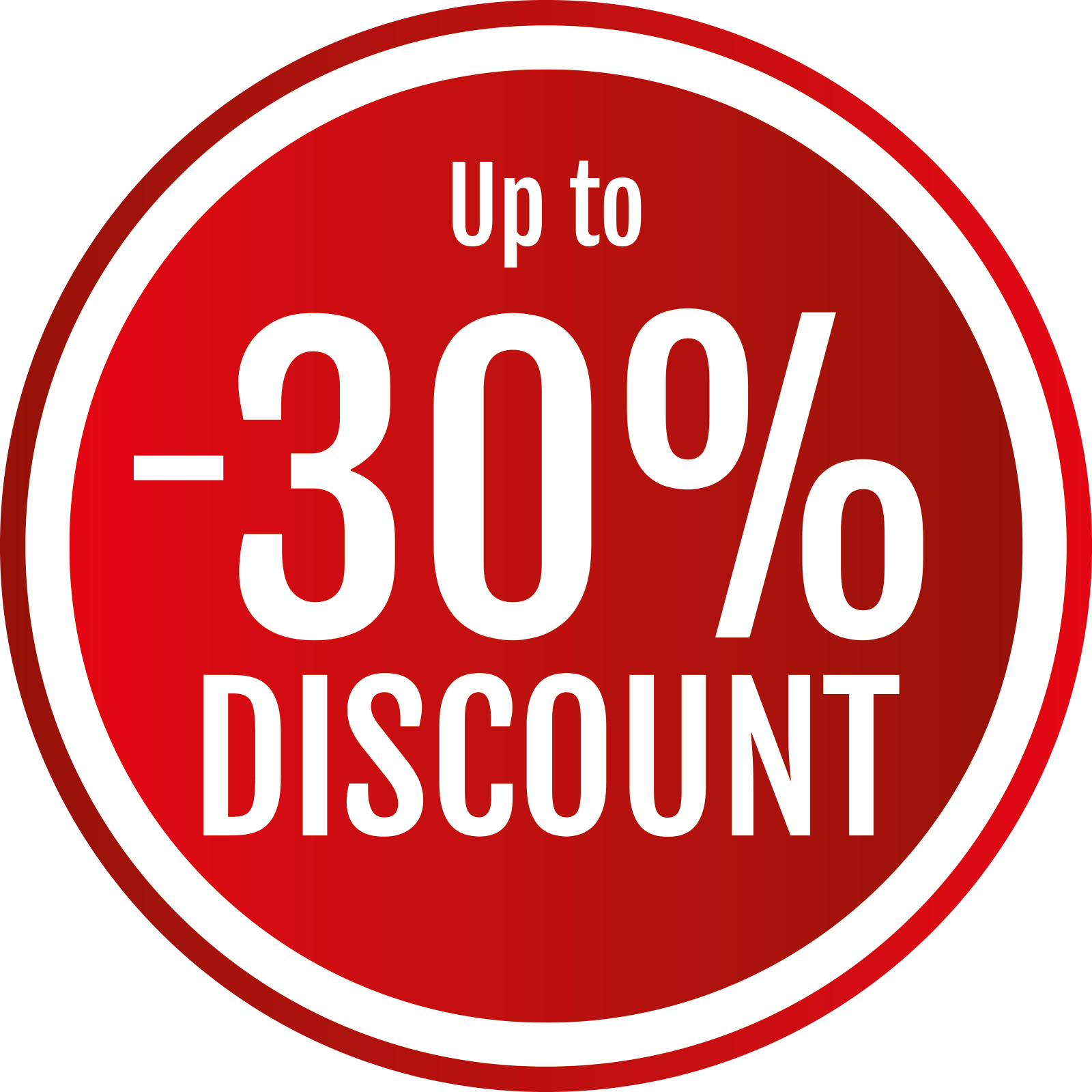 Up to 30% discount